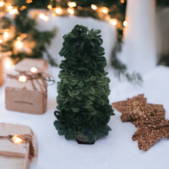 Whimsical Loop Yarn Forest Christmas Tree 10" - Picture 10 of 14